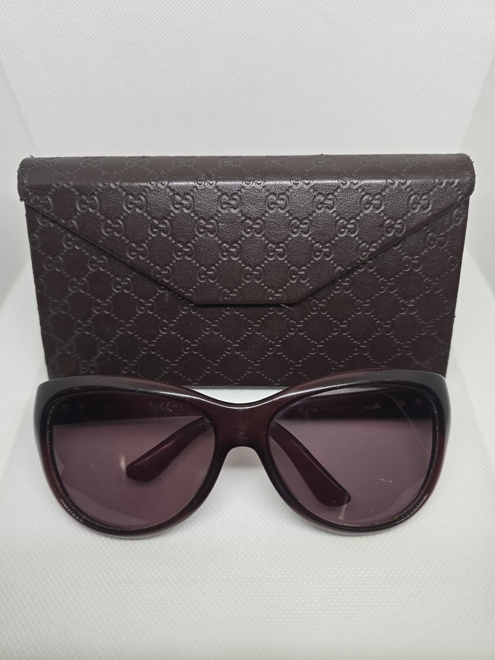 Gucci GG 3711/S Sunglasses – Burgundy Oxblood w/ Horsebit Detail – Read